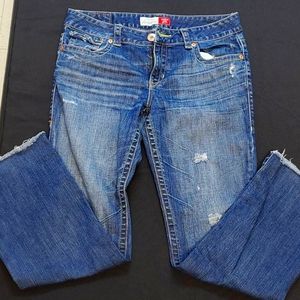 Aeropostale jeans, style: chelsea skinny Bootcut. Distress Sized 11/12 Regular.
